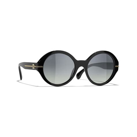 chanel clout sunglasses|Round Sunglasses .